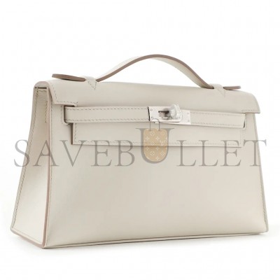 HERMÈS KELLY CLUTCH LEATHER CLUTCH BAG (22*14*7cm) 